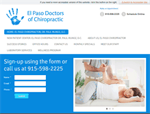 Tablet Screenshot of elpasobackpain.com